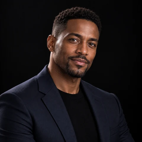 Cole, an AI-generated profile portrait